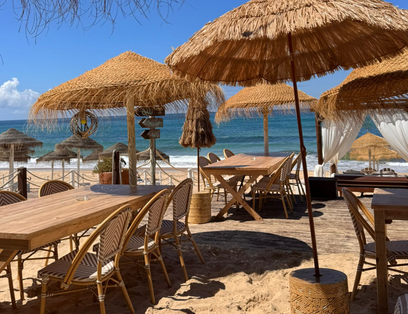 Beachfront tables 