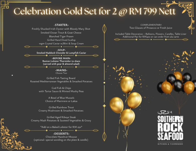 Celebration Gold Set for 2 @RM799