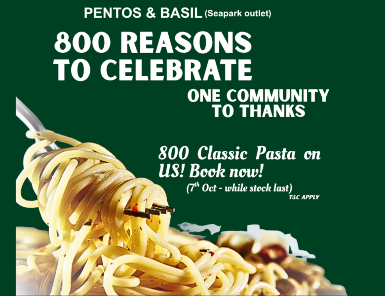 800 FREE PASTAS