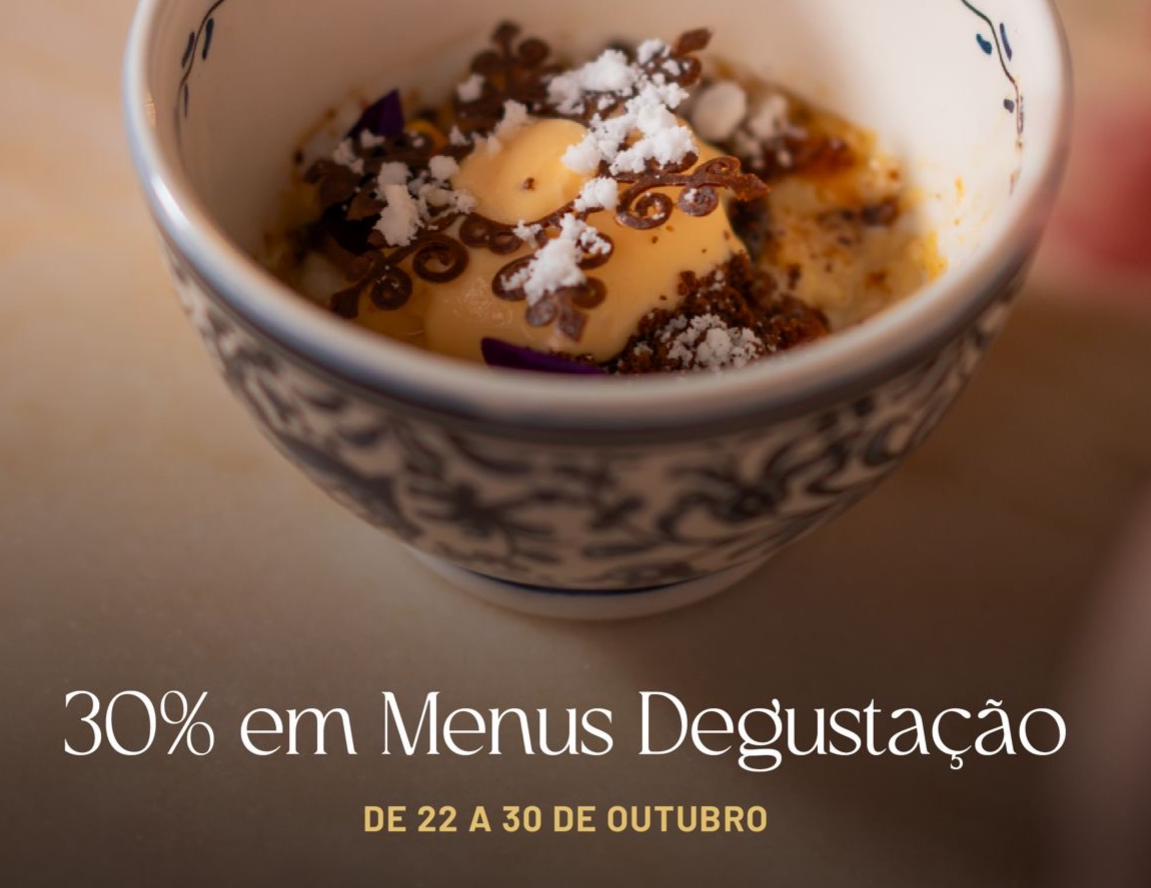 Tasting menus with 30% discount