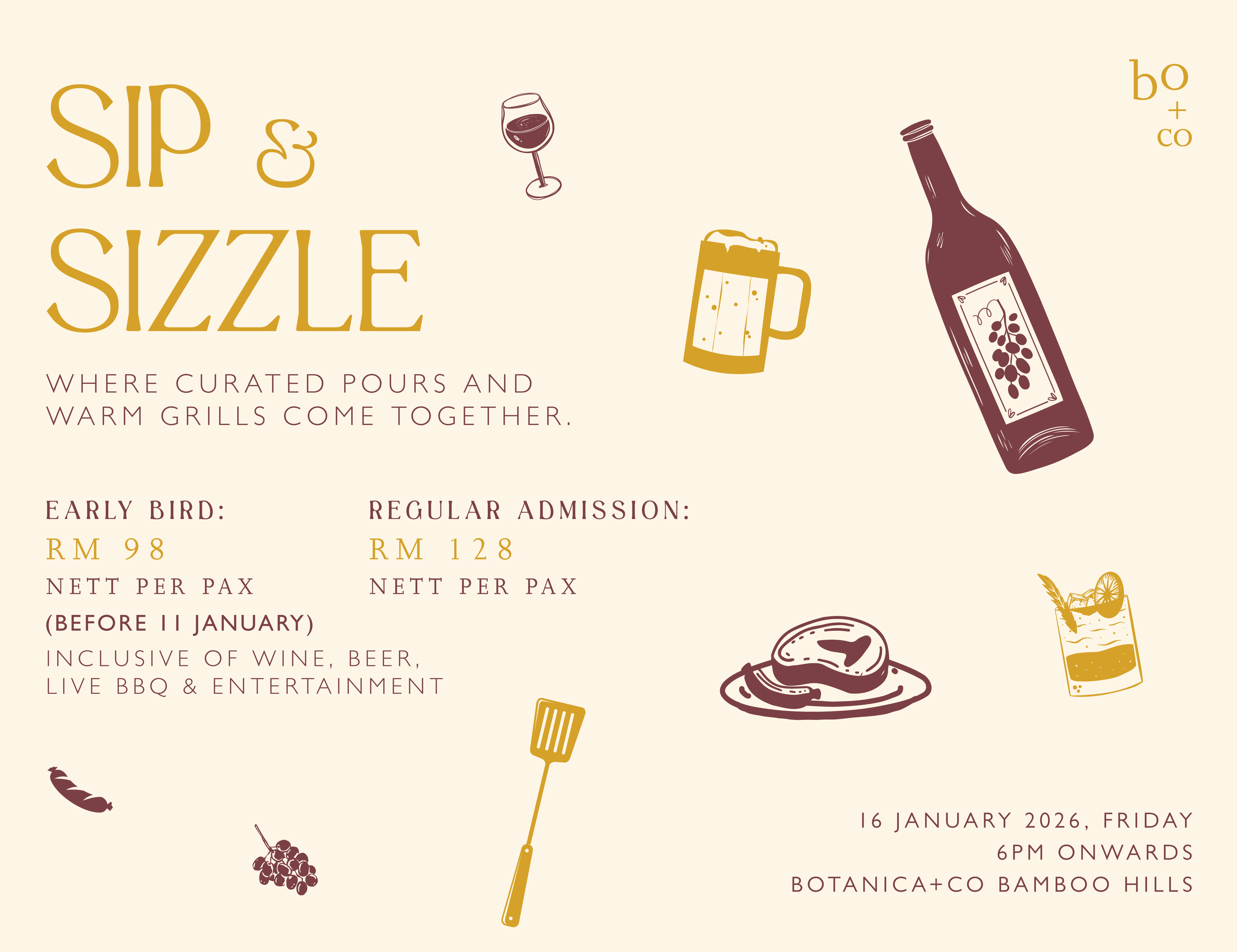 Sip and Sizzle