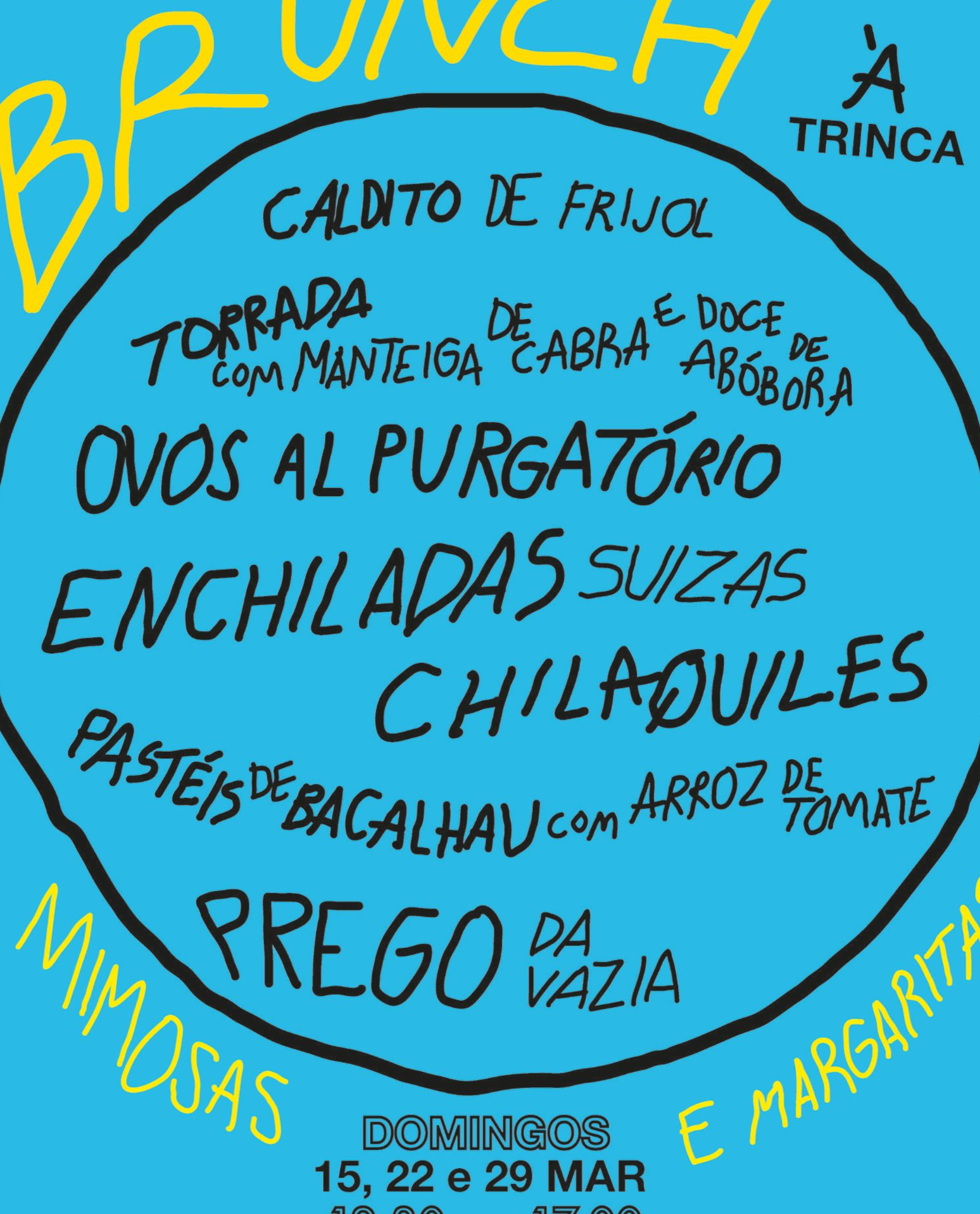 Sunday special menu: Brunch à Trinca