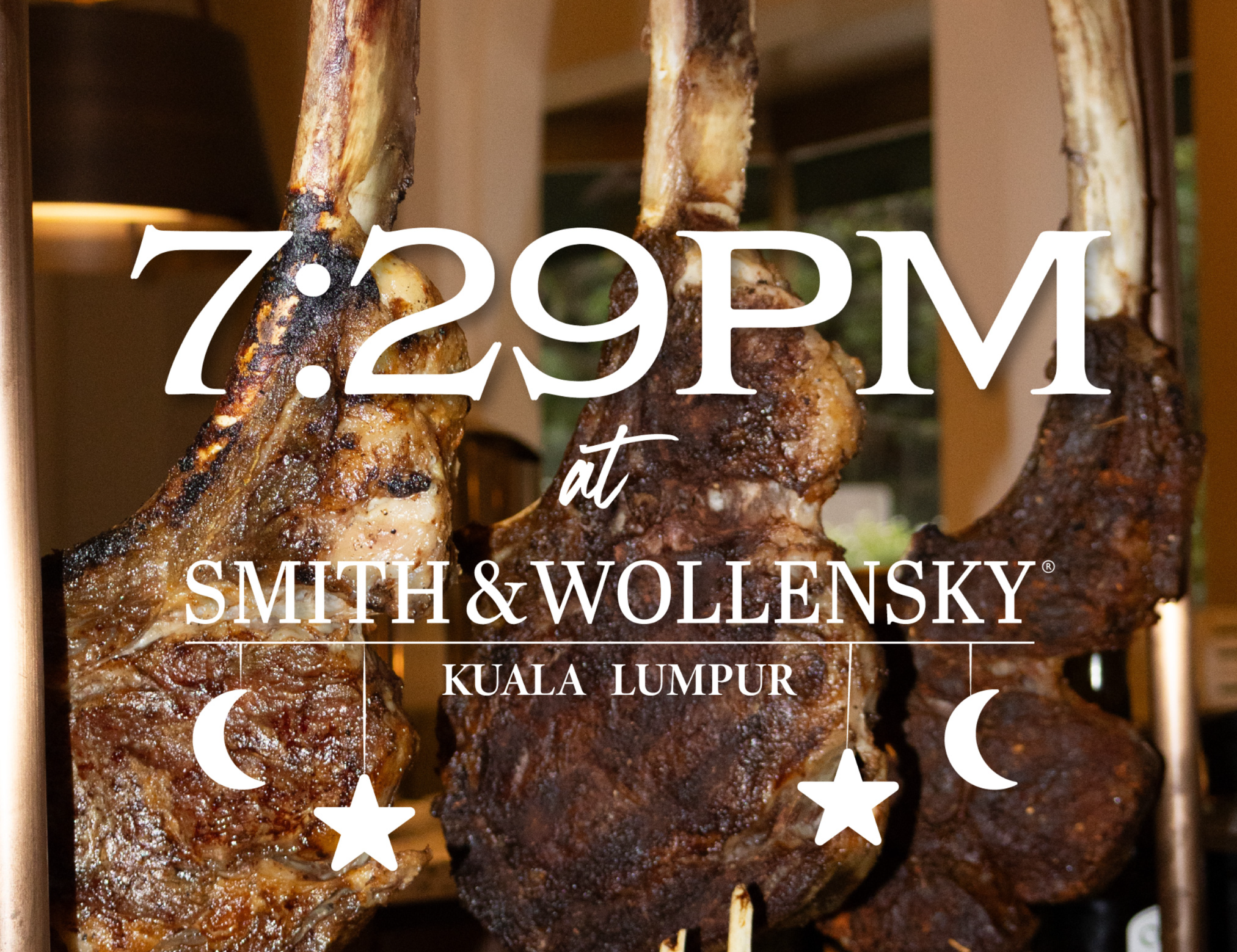 7:29pm at Smith and Wollensky