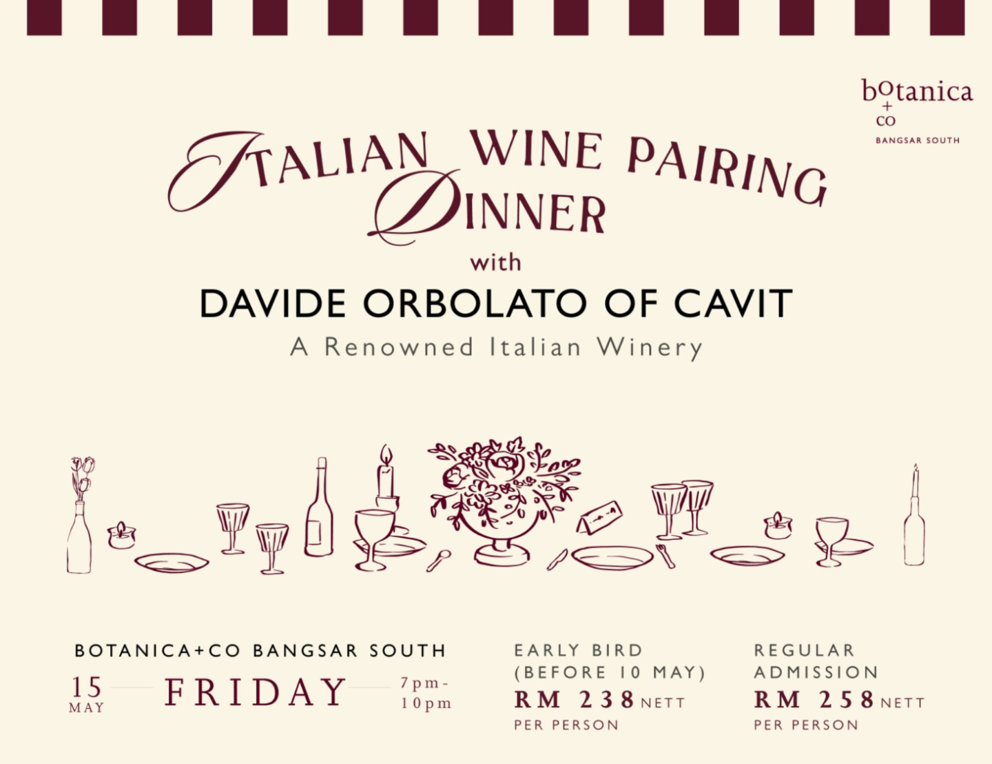 Italian Wine Pairing Dinner (Wine Event)