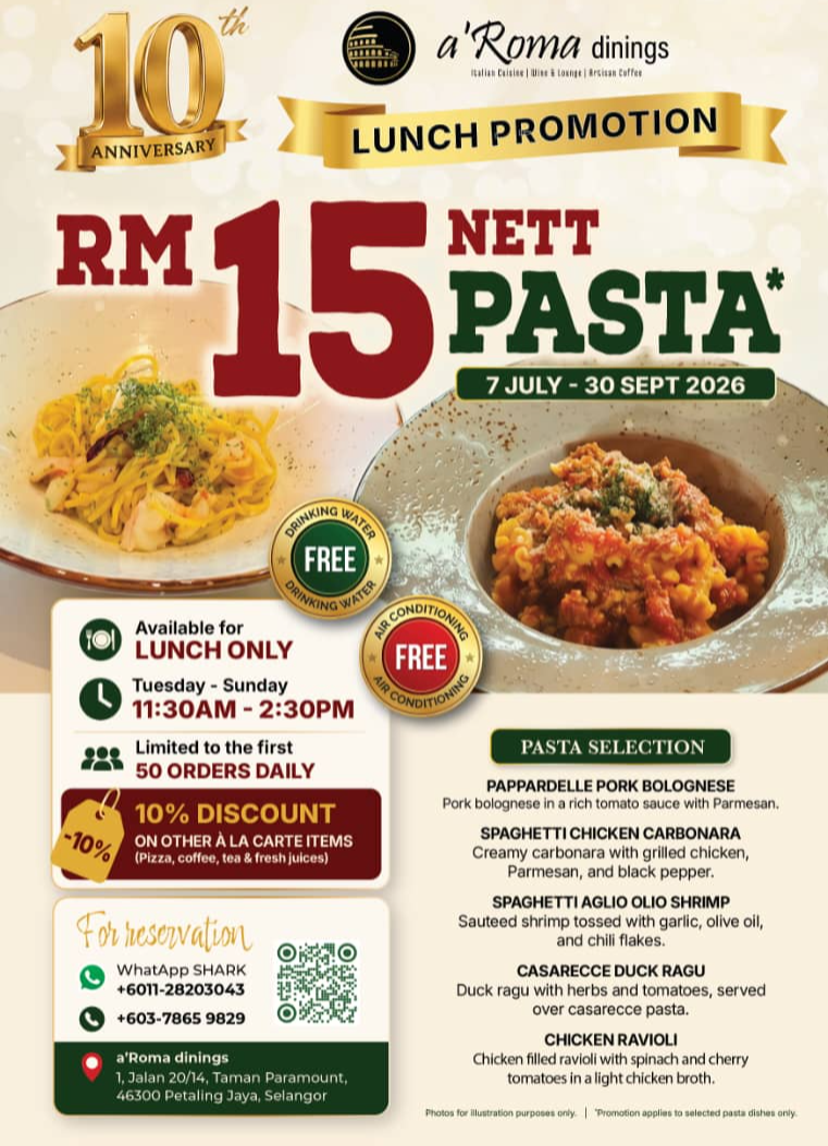 10th Anniversary Lunch Promotion
