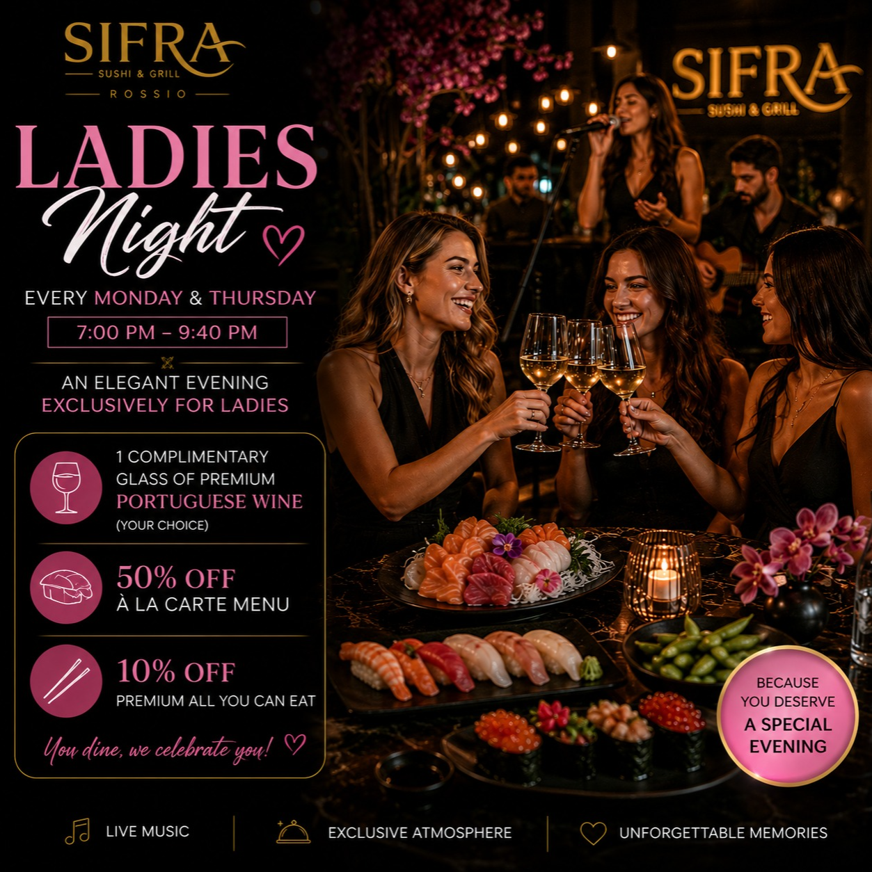 Ladies Night 2x/Week.