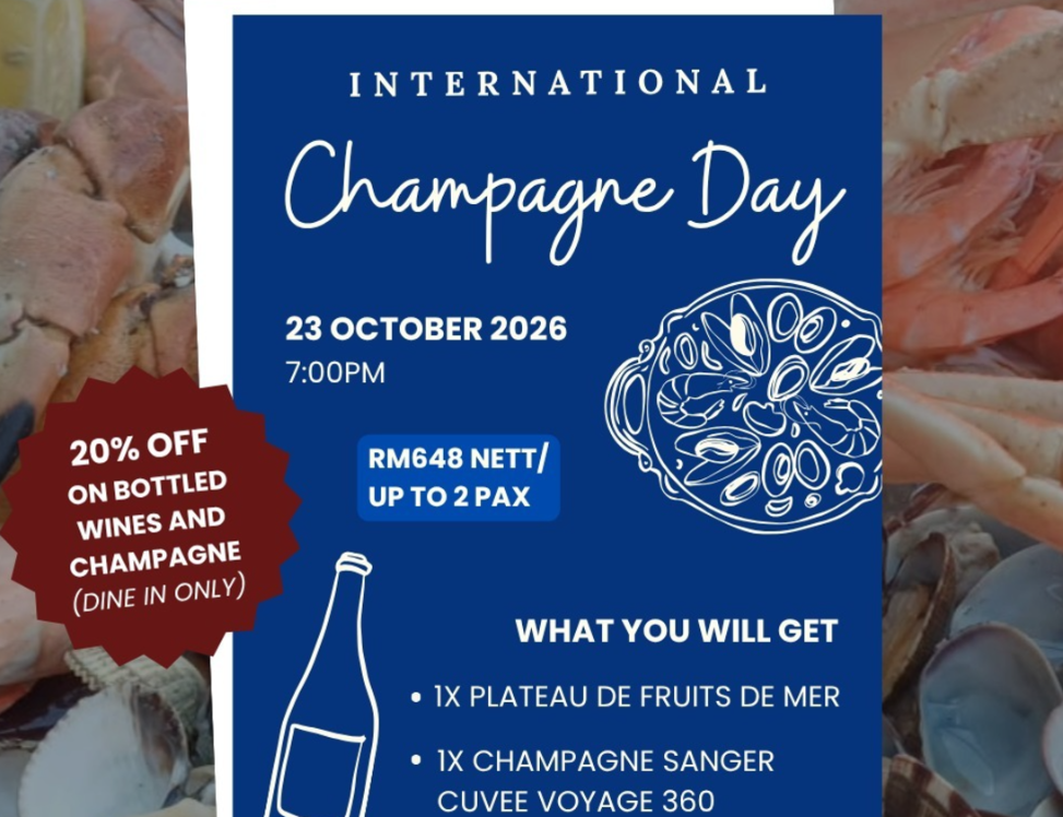 International Champagne Day at Delia Wines Bistro